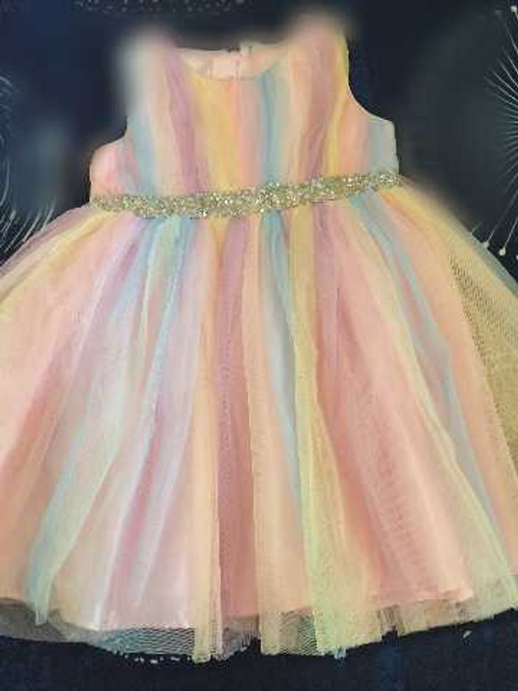 Rainbow Tulle Dress
