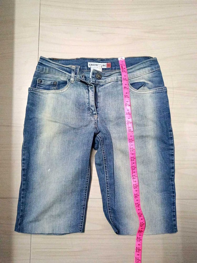 Denim Bermuda Shorts