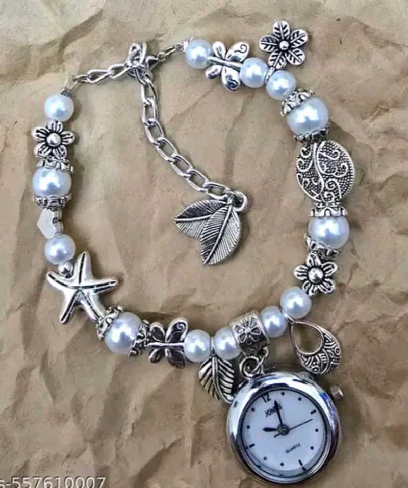 Pearl Beaded Bracelet Watch