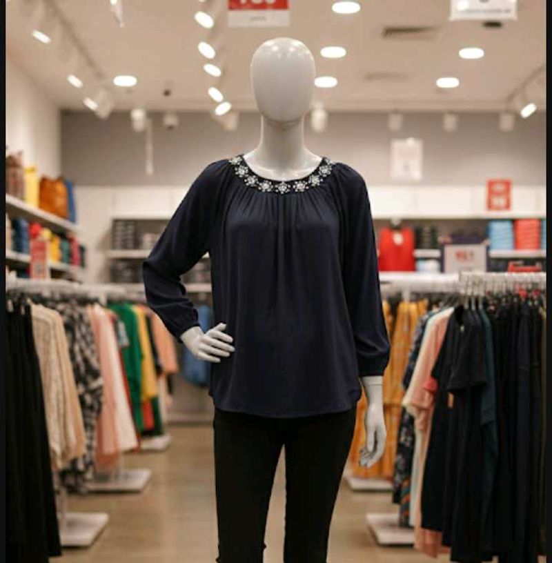 Stylish Navy Blue Top
