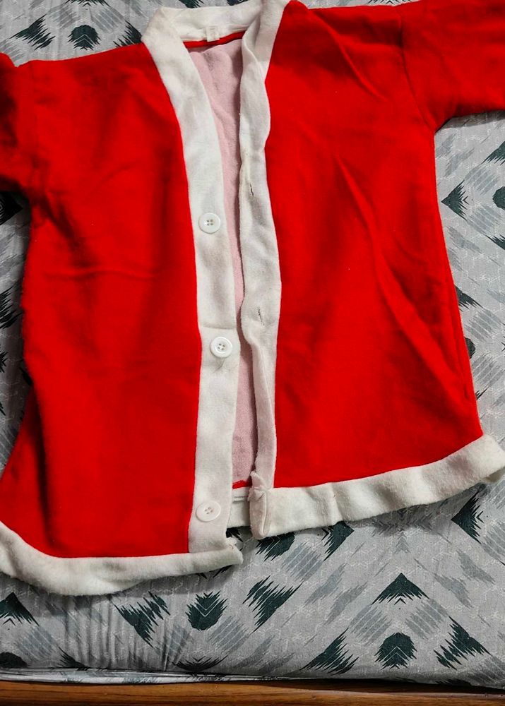 Cute Red Santa Cardigan