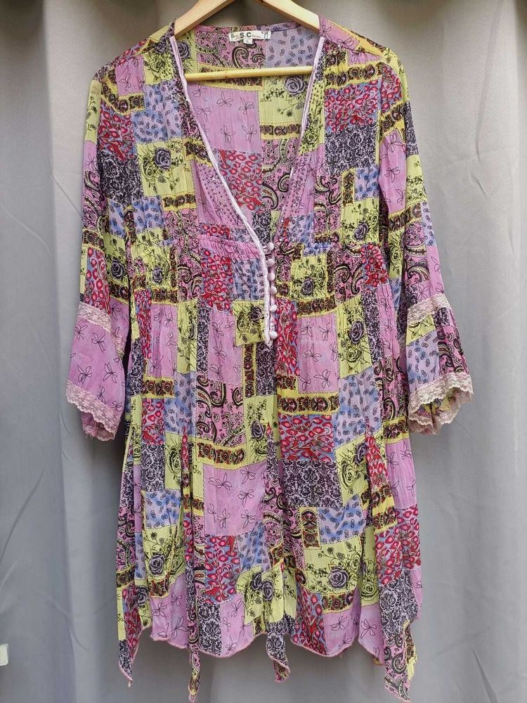 Y2k Paisley Print Dress