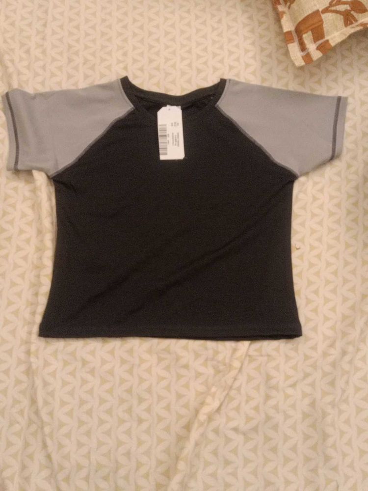 New Black And Grey Color Active Wear