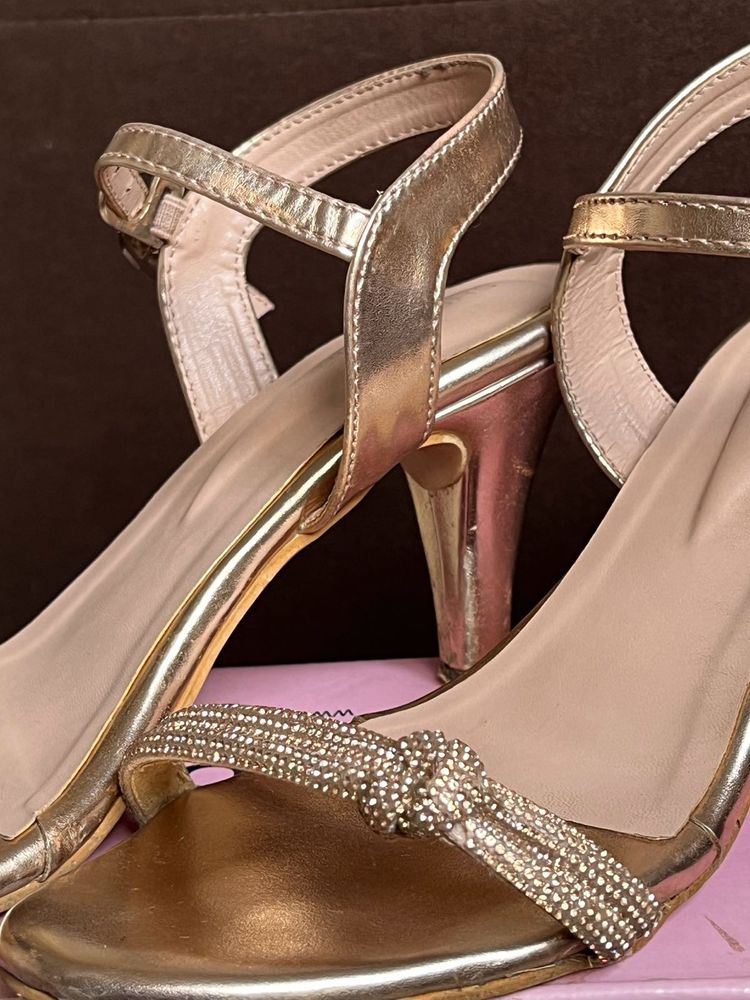 Embellished Stilettos with Buckle