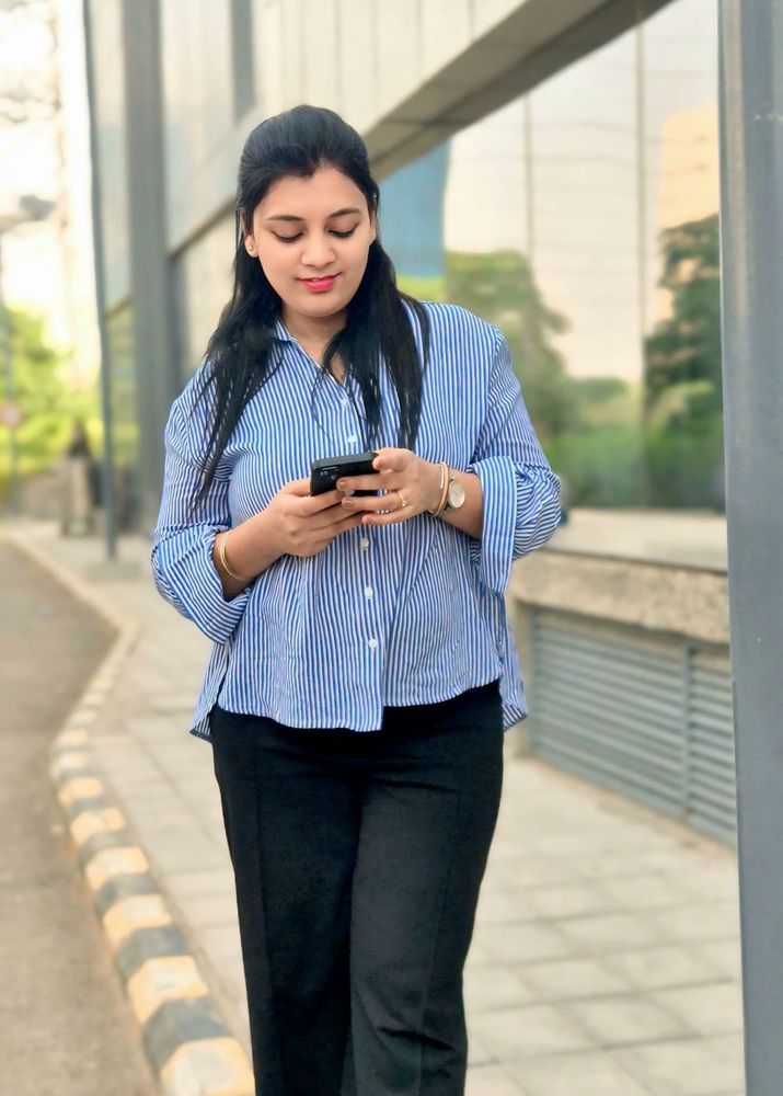 Striped Button-Down Top
