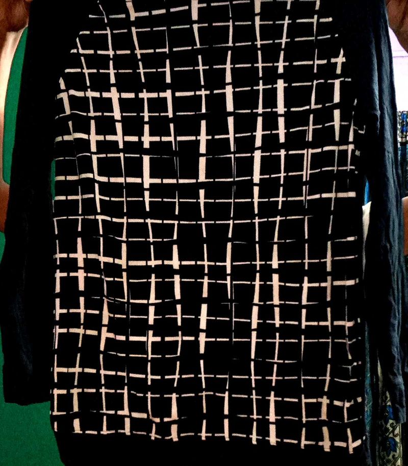 Black &amp; White Patterned Top