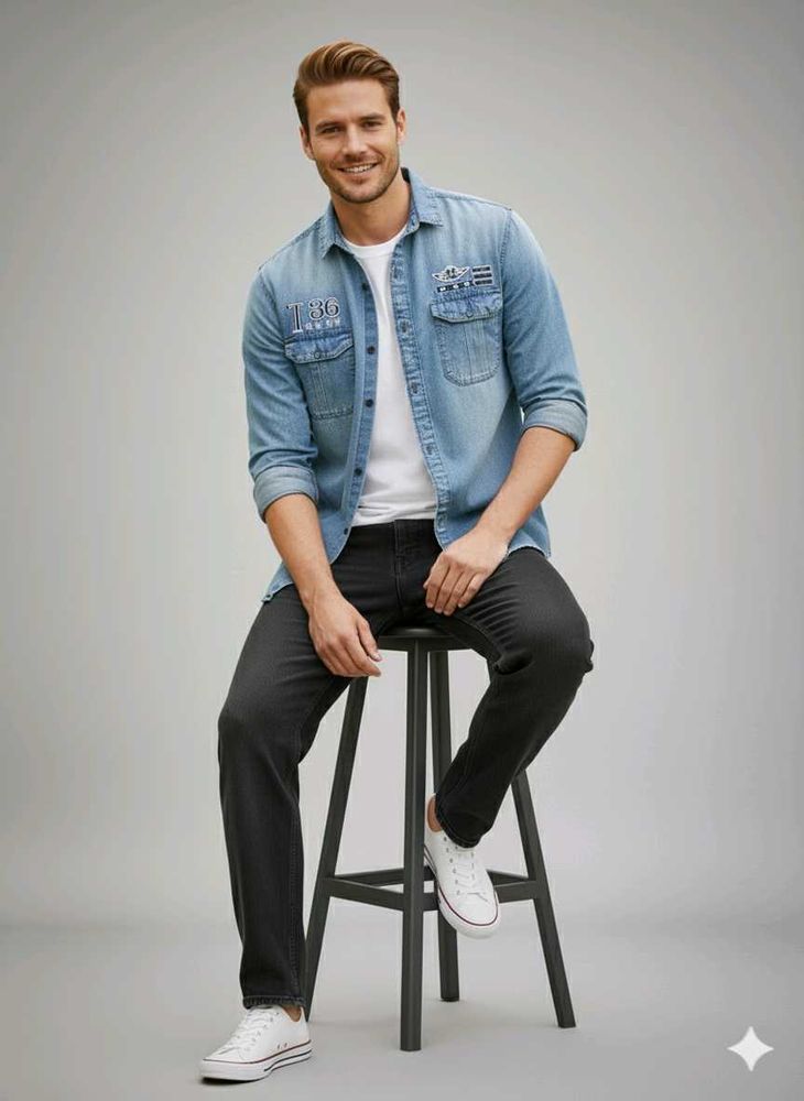 Denim Look Shirt