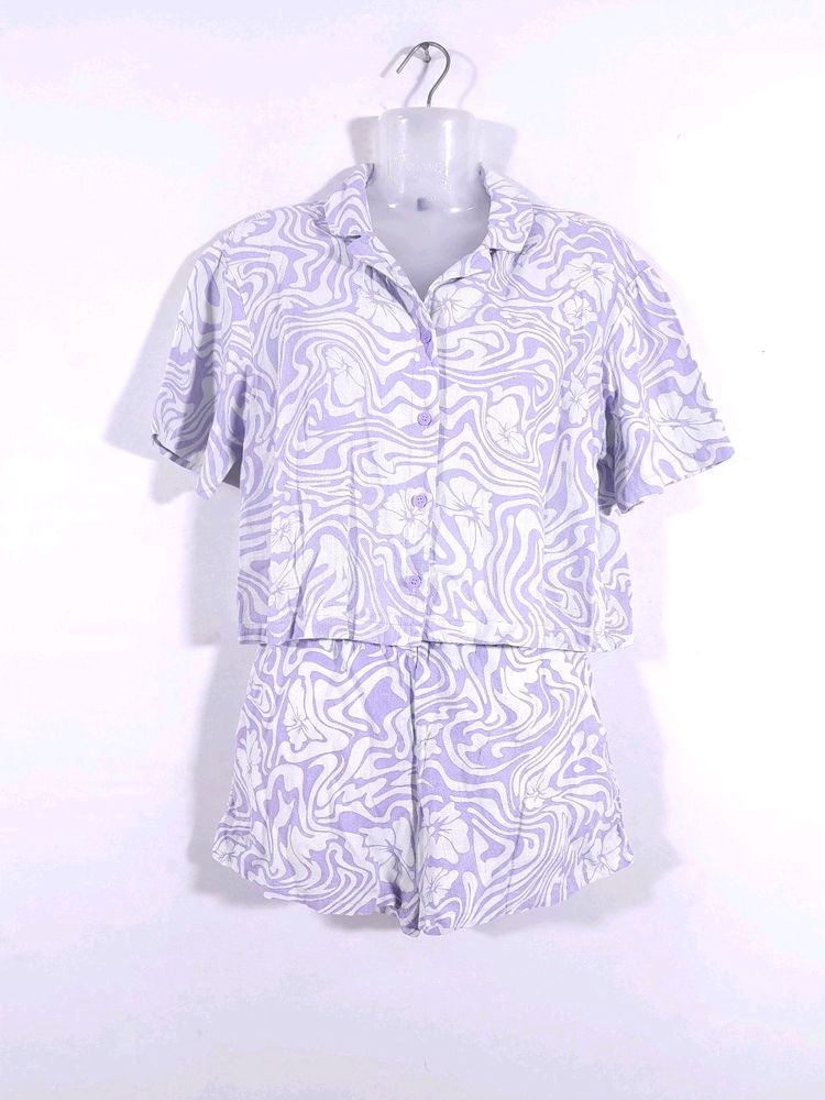 Purple Swirl Matching Set