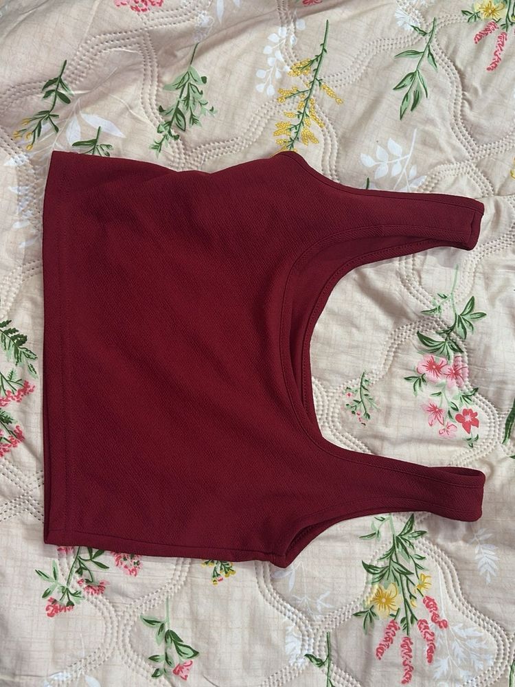 Burgundy Tank Top