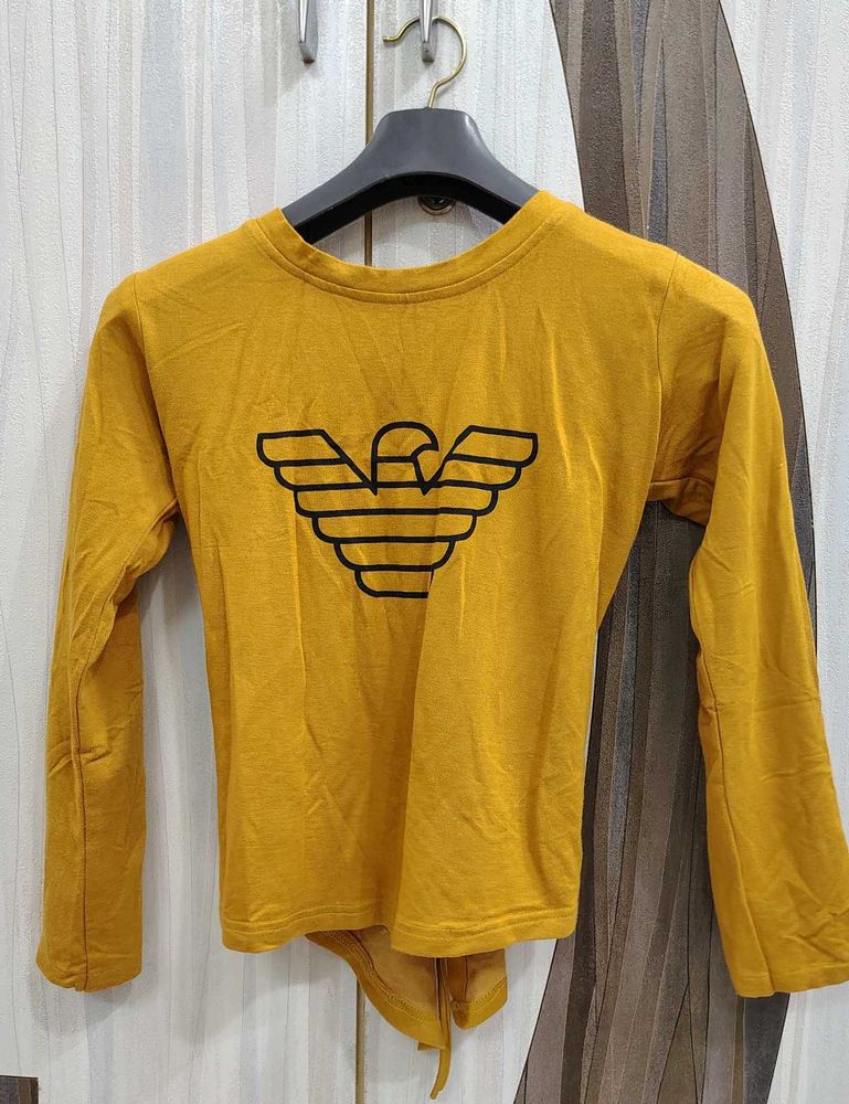 Yellow Armani Long Sleeve Shirt
