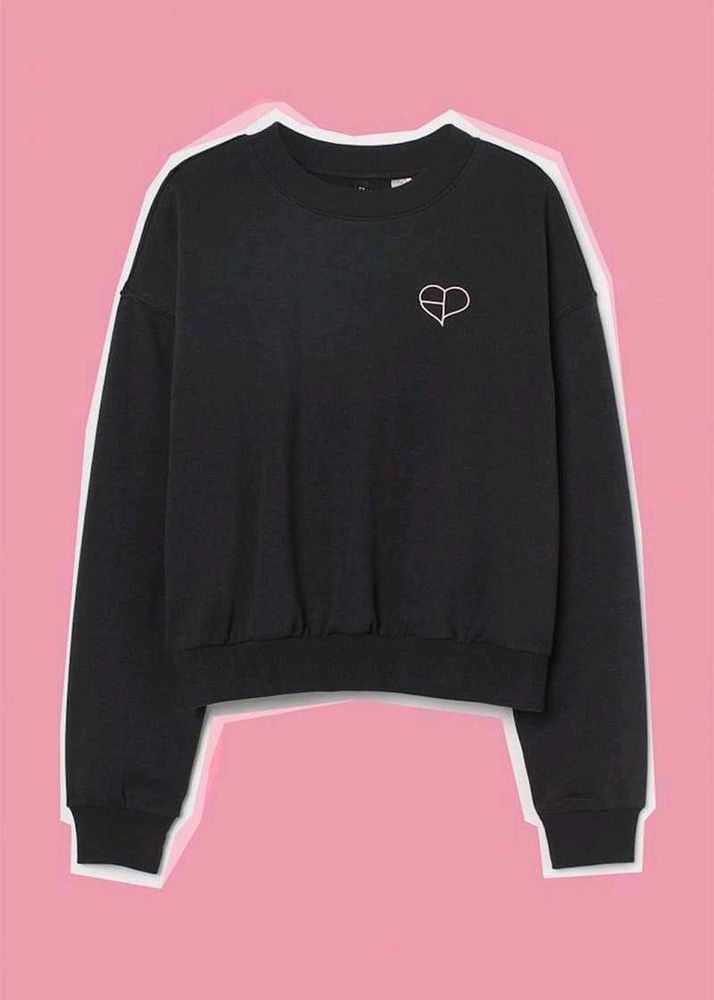 H&amp;M Black Pink K-pop Lisa Sweatshirt