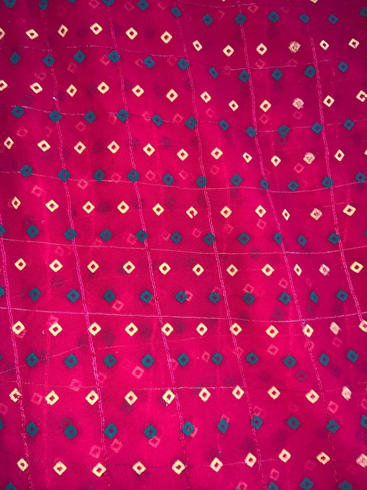 Bandhani Net Liner Saree
