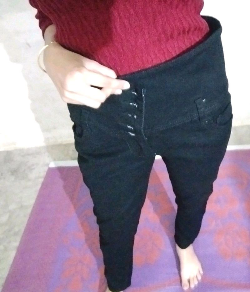 Women Jeans 6 Buttons