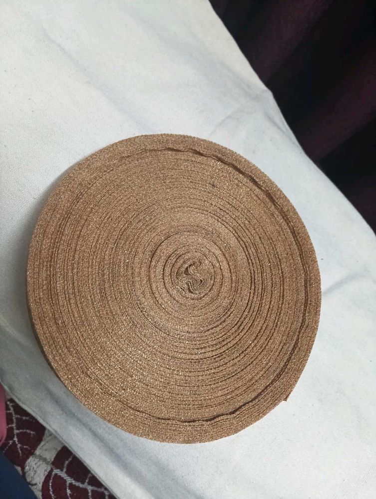 Brown Woven Ribbon Roll Lece