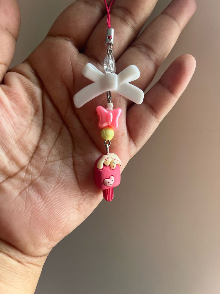 Cute Ice Cream Phone Charm