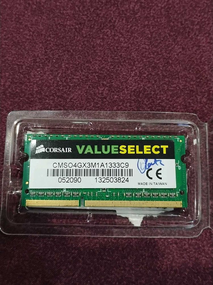 Corsair Ddr3 4gb Ram 1333 Mhz For Laptop
