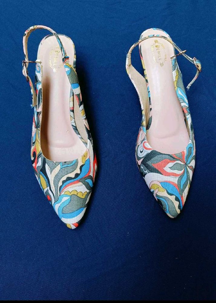 Colorful Slingback Heels