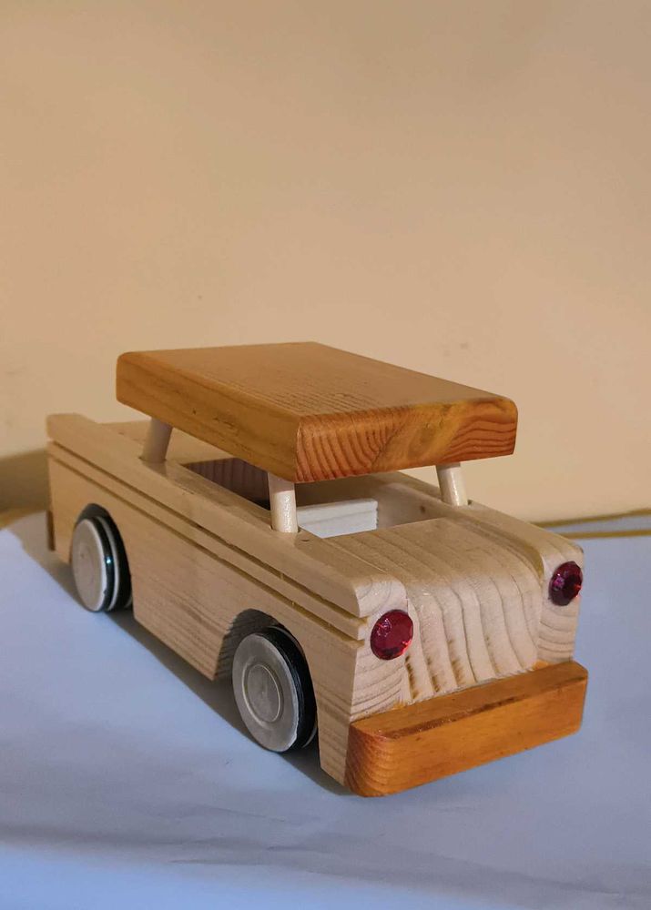 Vintage Wooden Toy Car