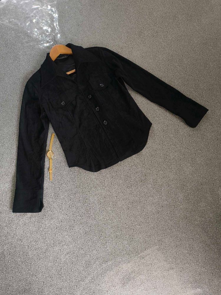 Black Suede Shirt 🔥