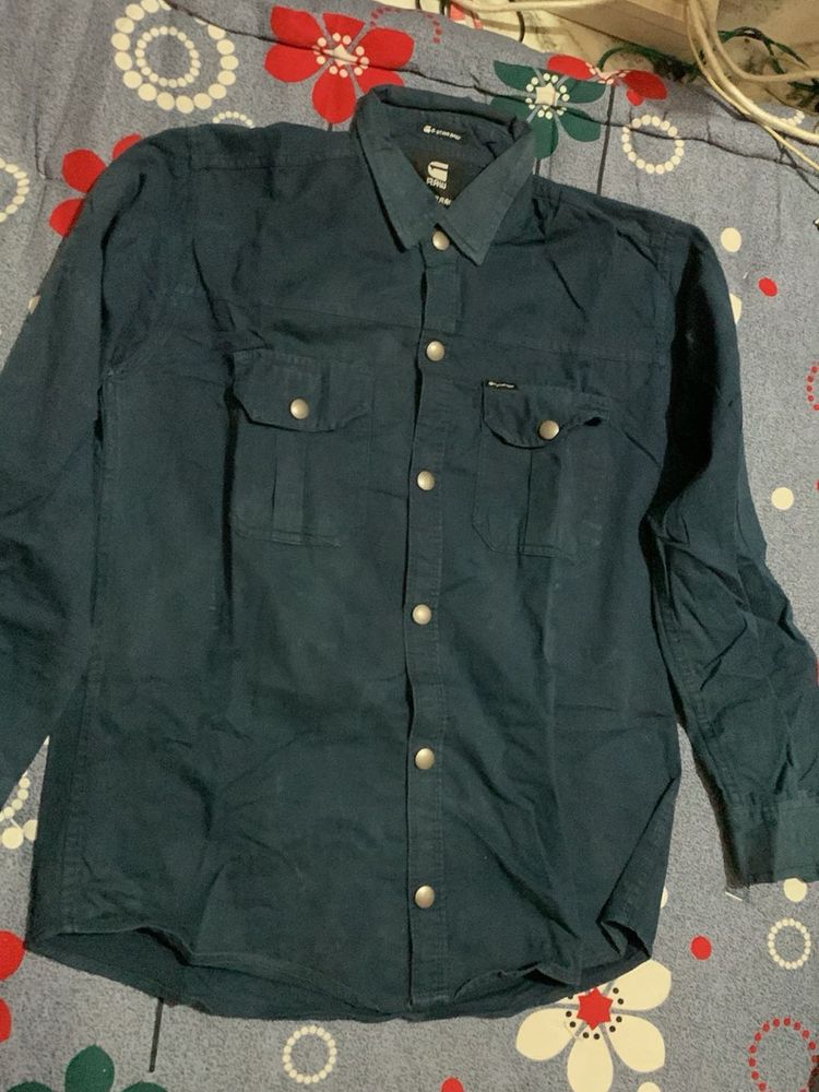 G-Star RAW Shirt Denim Shir It Has Android Buttons