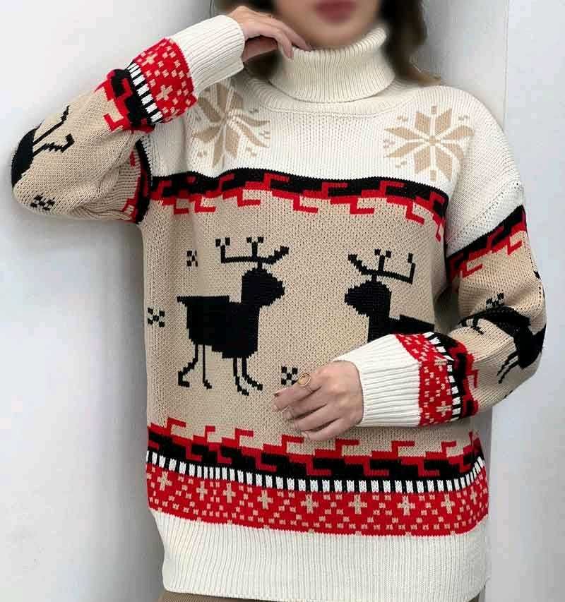 Christmas Reindeer Knit Sweater