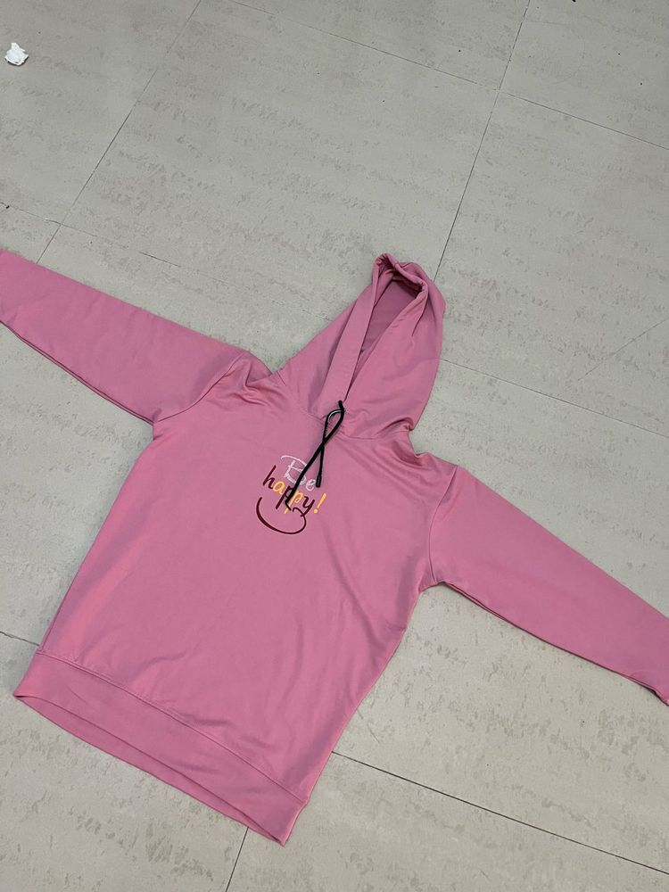 Pink Hoodie Top