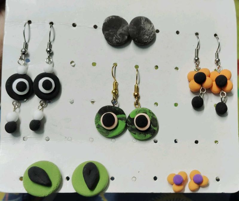 Weightless Handmade Air Dry Clay Earrings