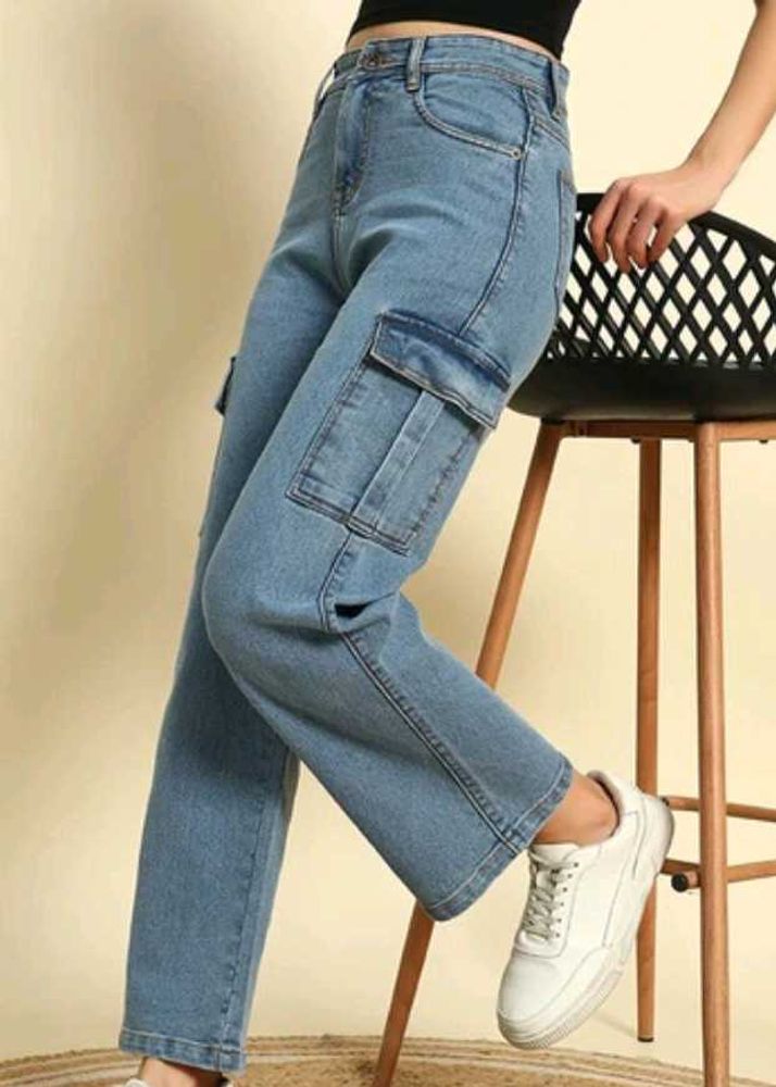 Cargo Denim Jeans