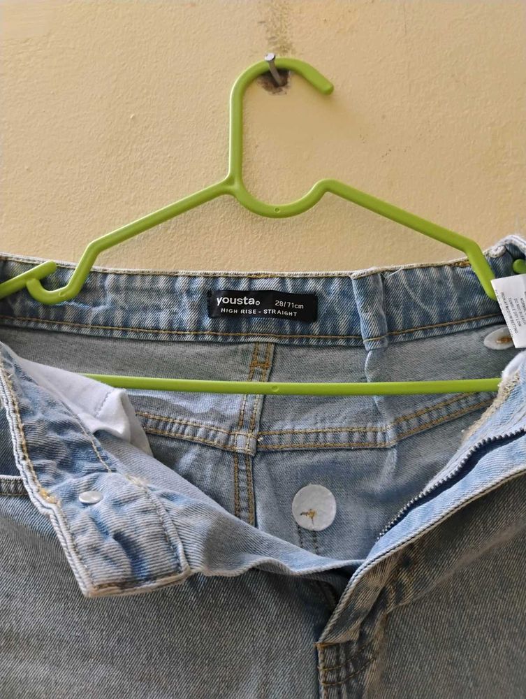 Yousta 26 Inch Blue Straight Jeans