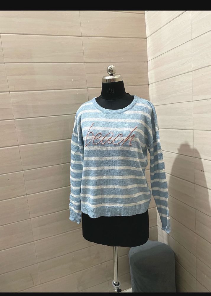 New with tag Striped 'Beach' Pullover Sweater