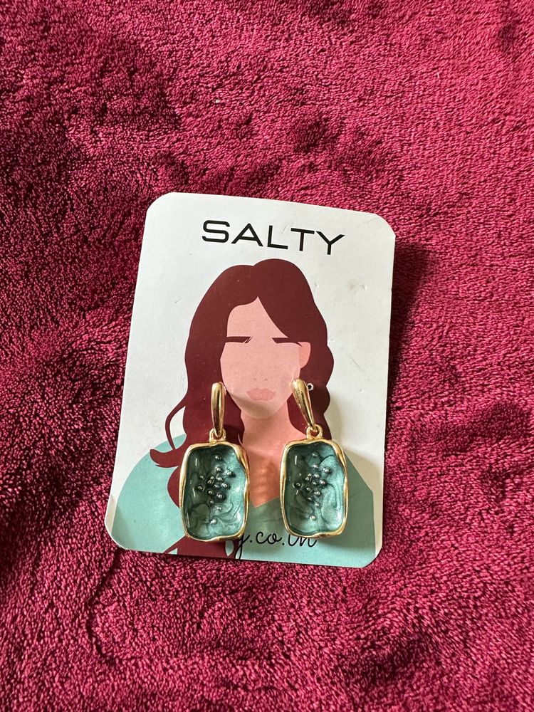 Salty Green Earrings