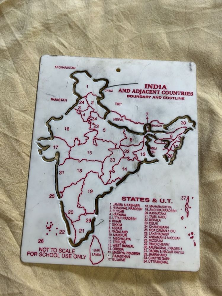 India Map stencil