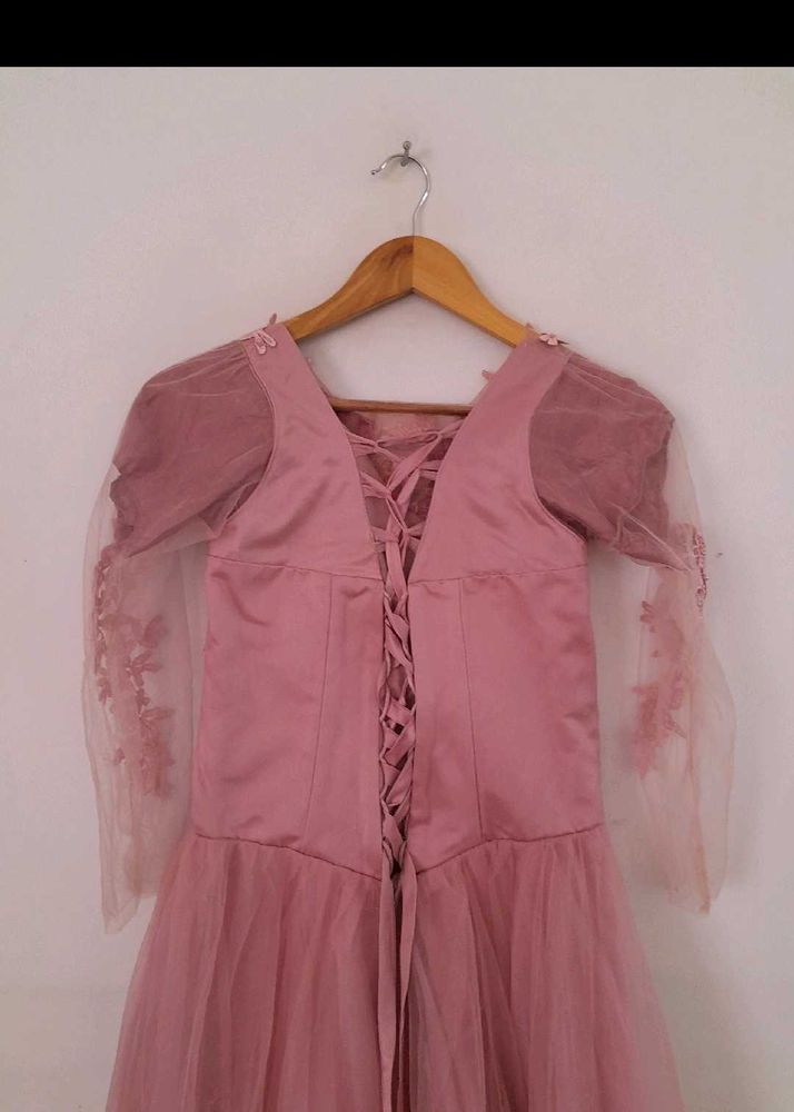 Dusty Rose Corset Dress