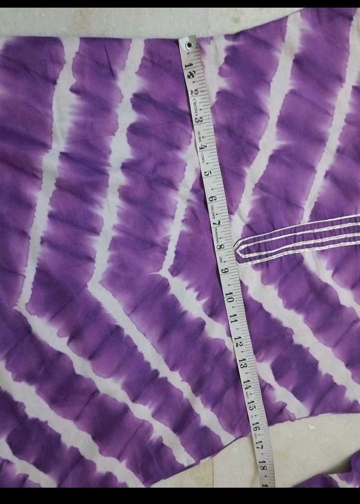 Purple Tie-Dye Kurta Set