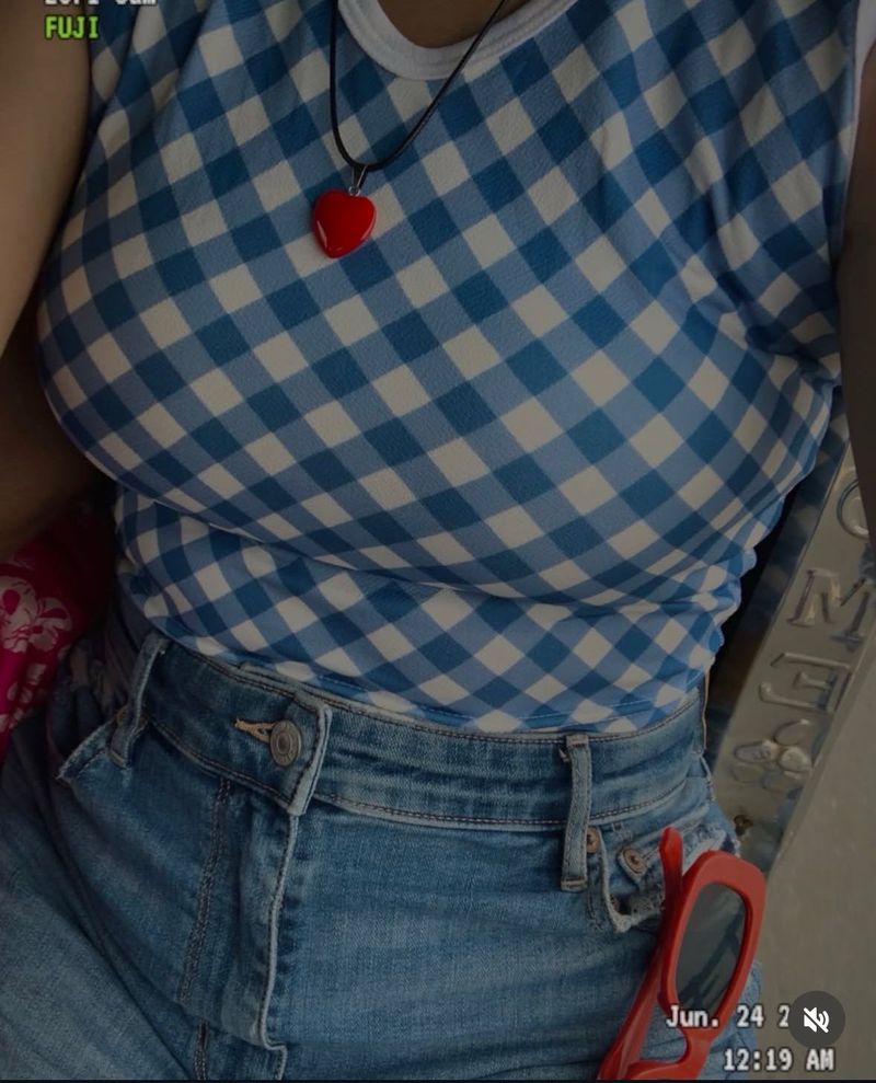 Gingham Tank Top 💙