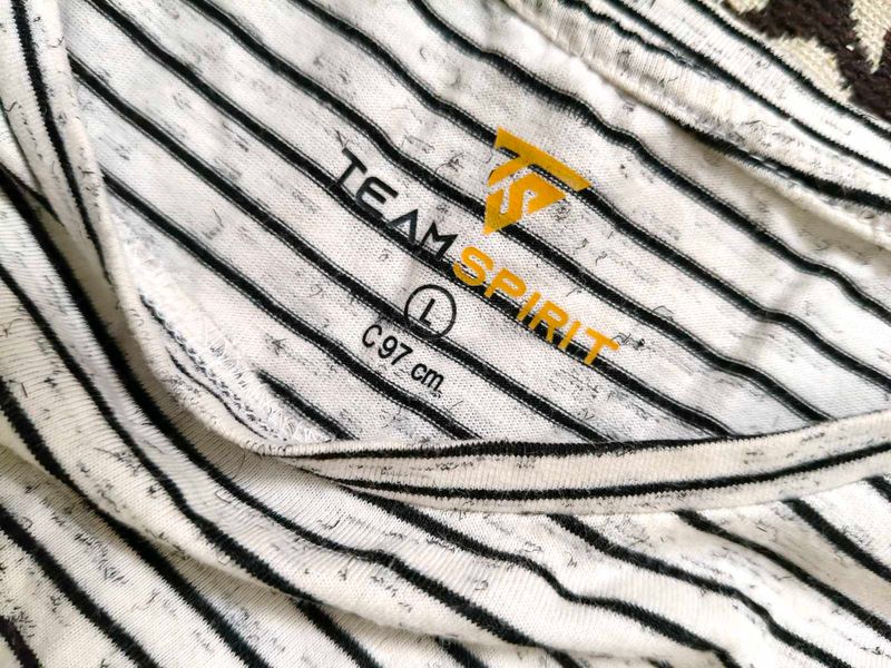 Striped Team Spirit T-Shirt