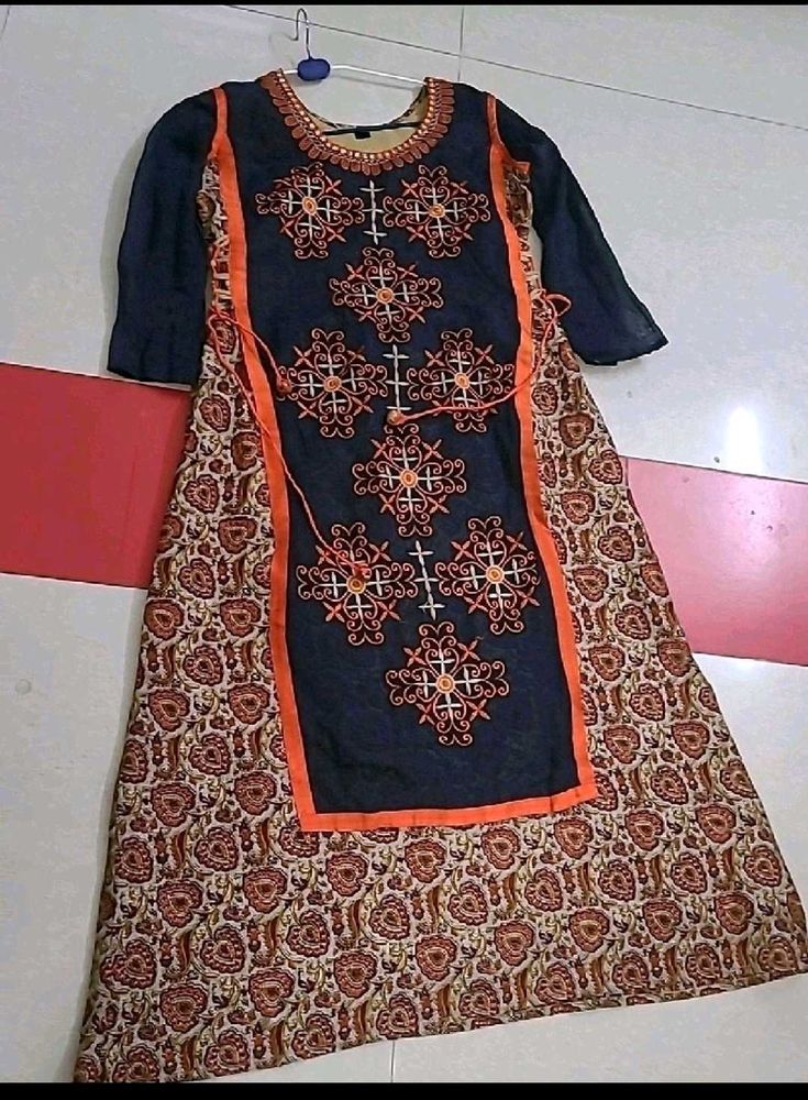 Partywear three layered dress