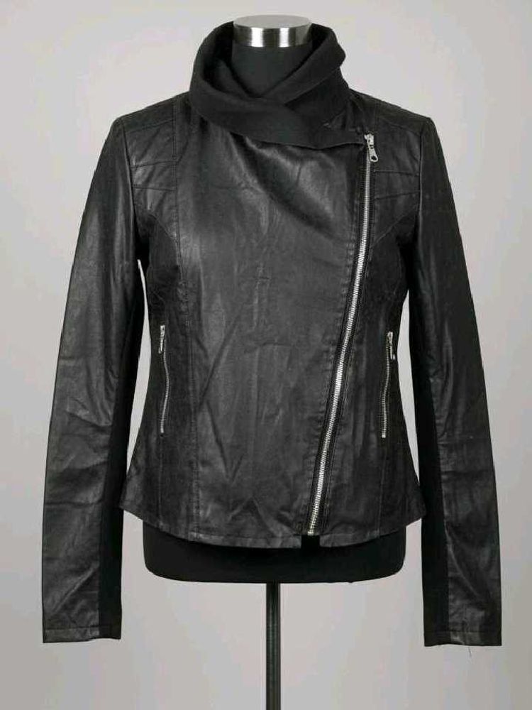 Edgy Asymmetrical Moto Jacket - Last Price