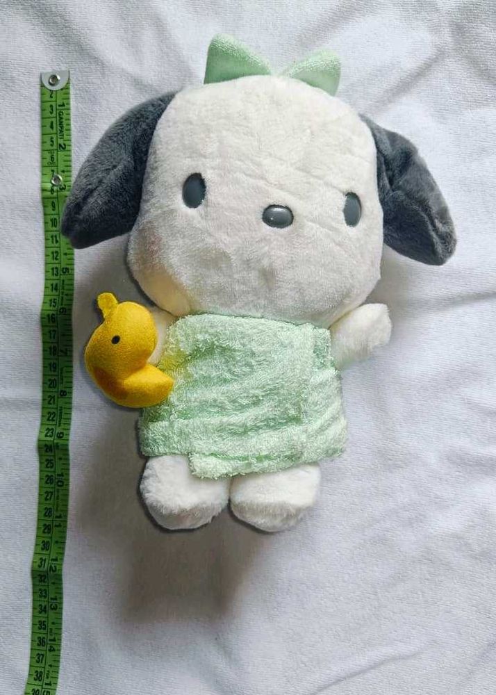 Pochacco Plush with Duck &amp; Bow
