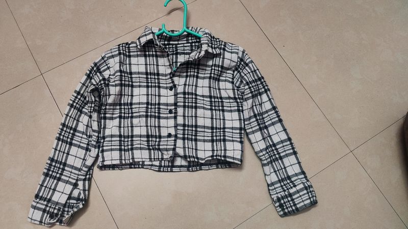 Cropped Plaid Flannel