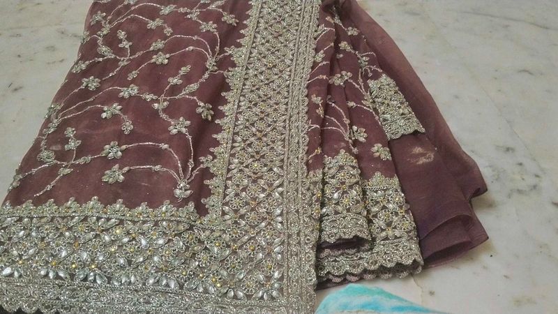 Beautiful Designer Saree With Blouse Piece