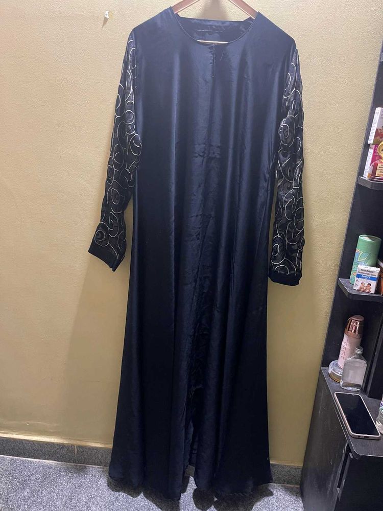Daily Wear Burkah With Orange Dupatta