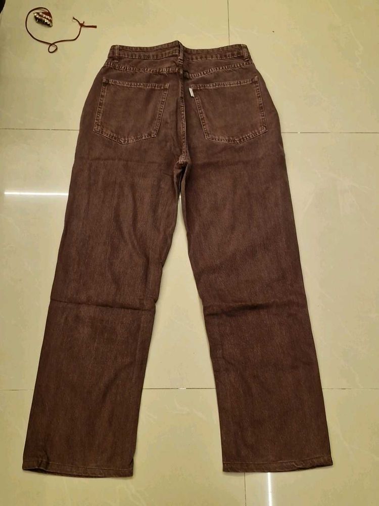 Burgundy Casual Pants