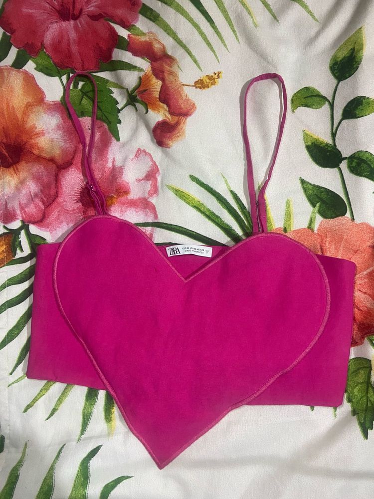 heart shaped crop top