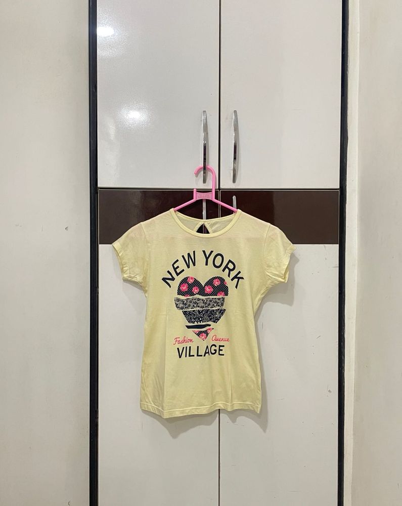Yellow &#39;New York&#39; Graphic Tee