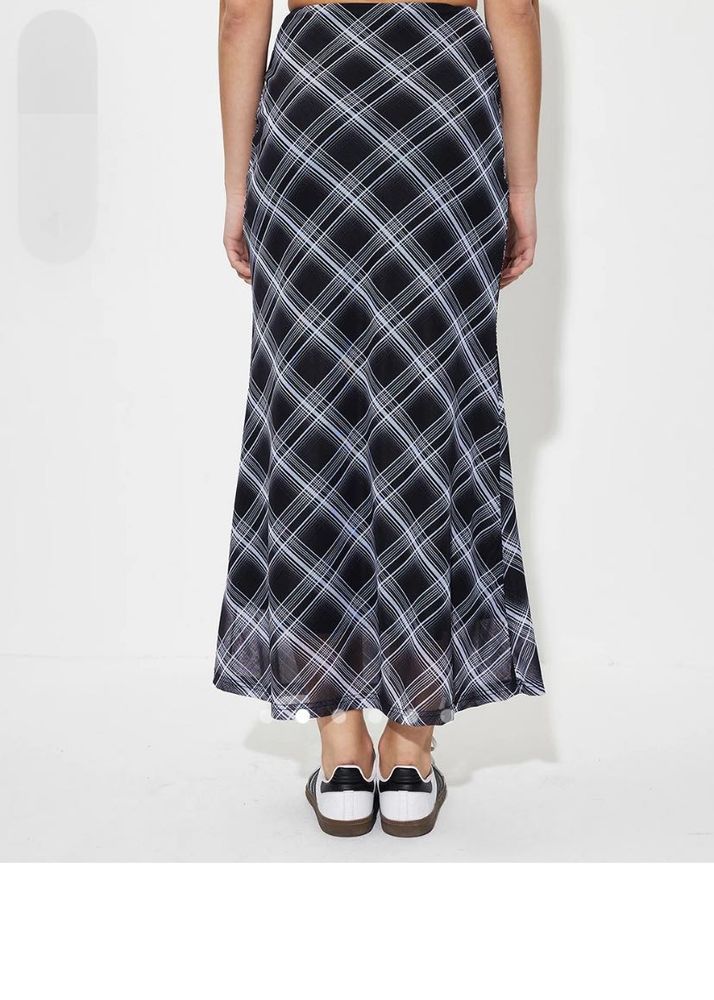 Plaid Maxi Skirt