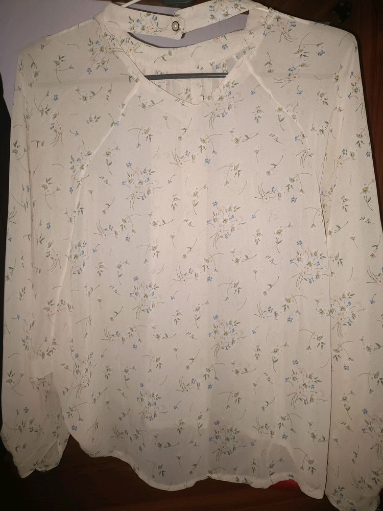 Korean Style Cute Floral Top