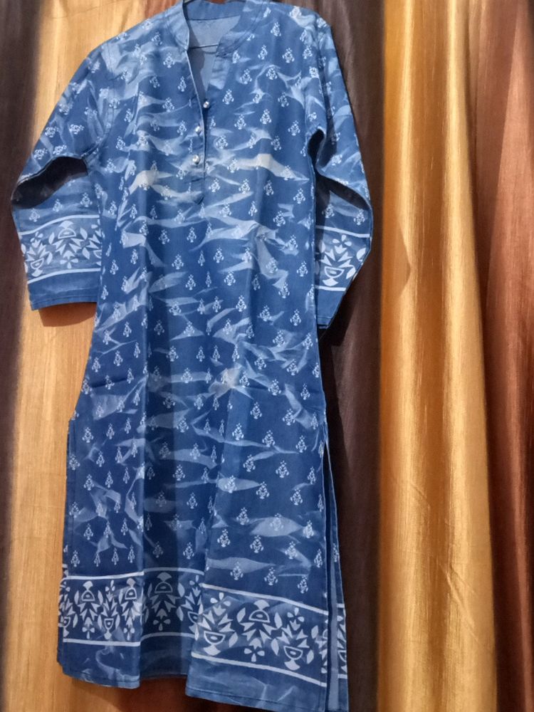 Denim Kurta