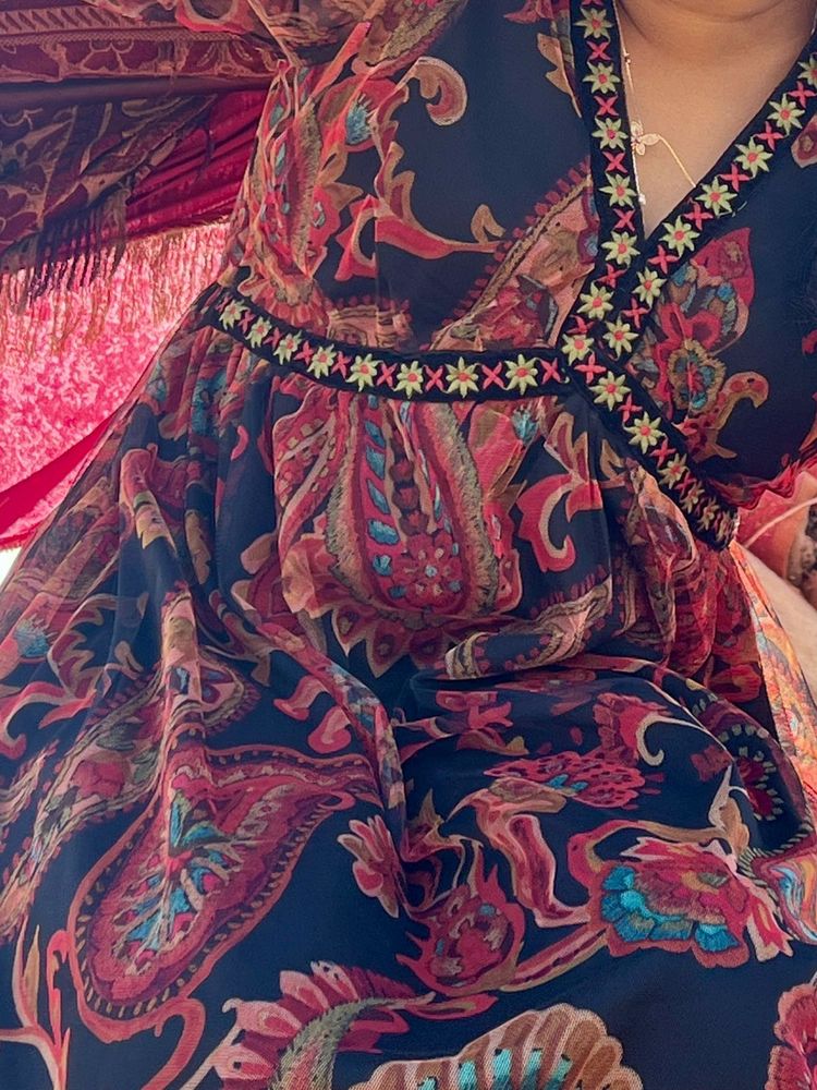 Paisley Print Flowy Dress
