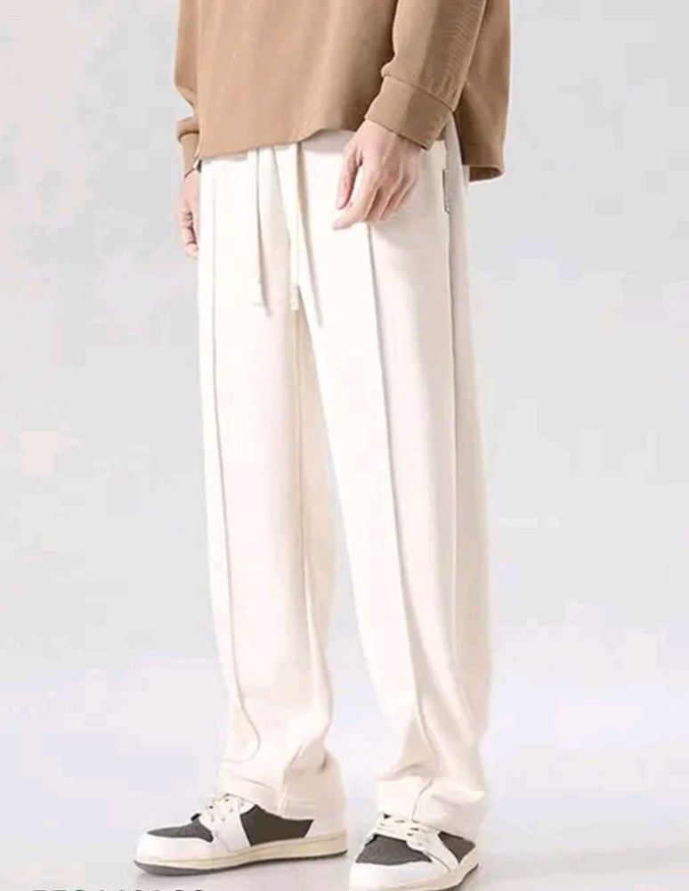 Creamy White Casual Pants